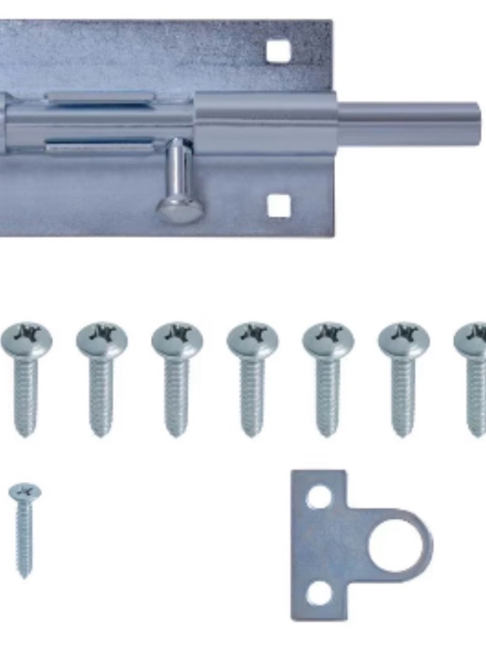 5” Steel Barrel Bolt Door Latch with Screws